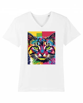 Pop Art  Cat White