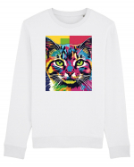 Pop Art  Cat Bluză mânecă lungă Unisex Rise