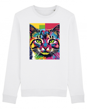 Pop Art  Cat White