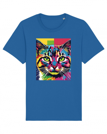 Pop Art  Cat Royal Blue