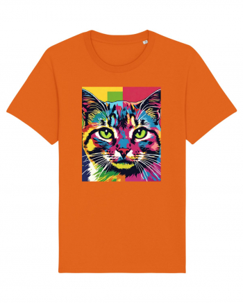 Pop Art  Cat Bright Orange