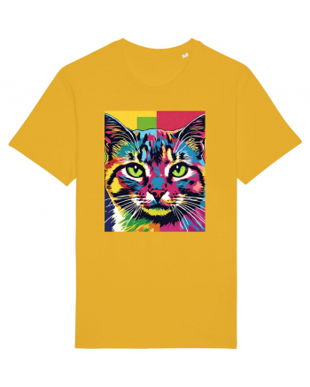 Pop Art  Cat Spectra Yellow