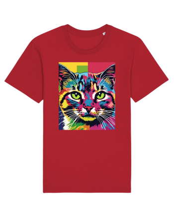 Pop Art  Cat Red