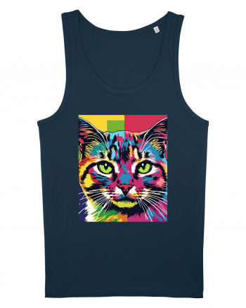 Pop Art  Cat Navy