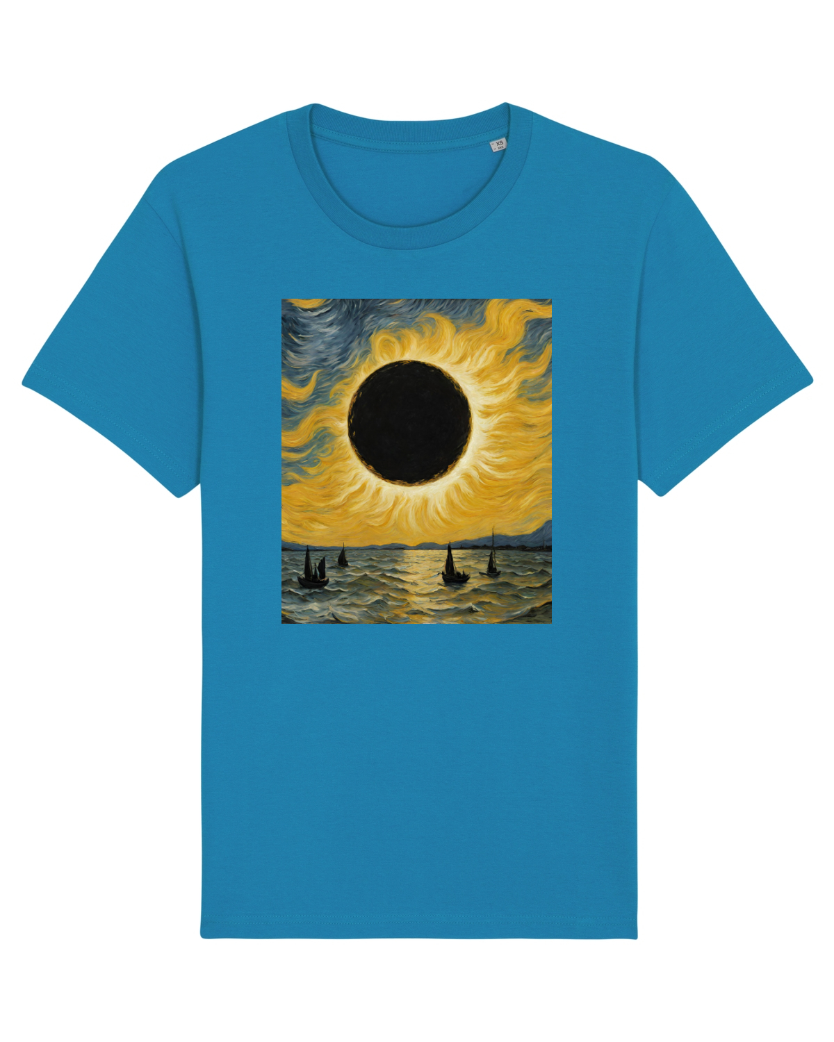 Tricou mânecă scurtă Unisex Rocker Azur