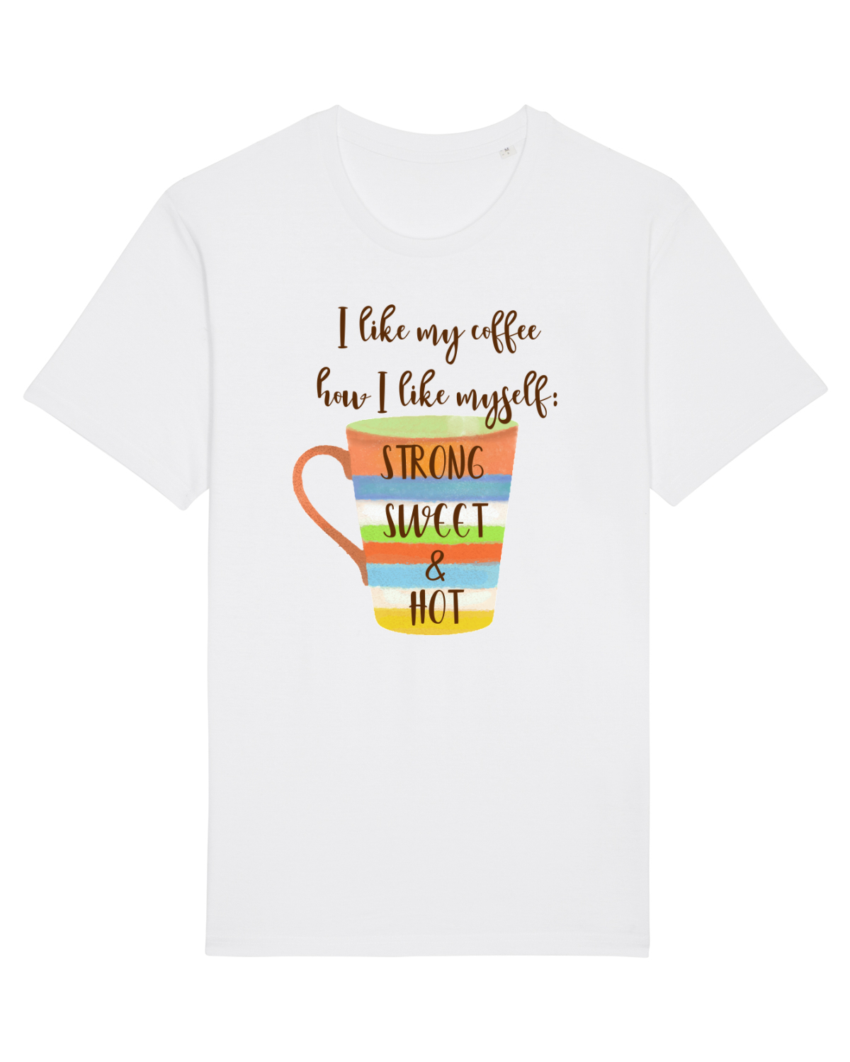 Tricou mânecă scurtă Unisex Rocker White