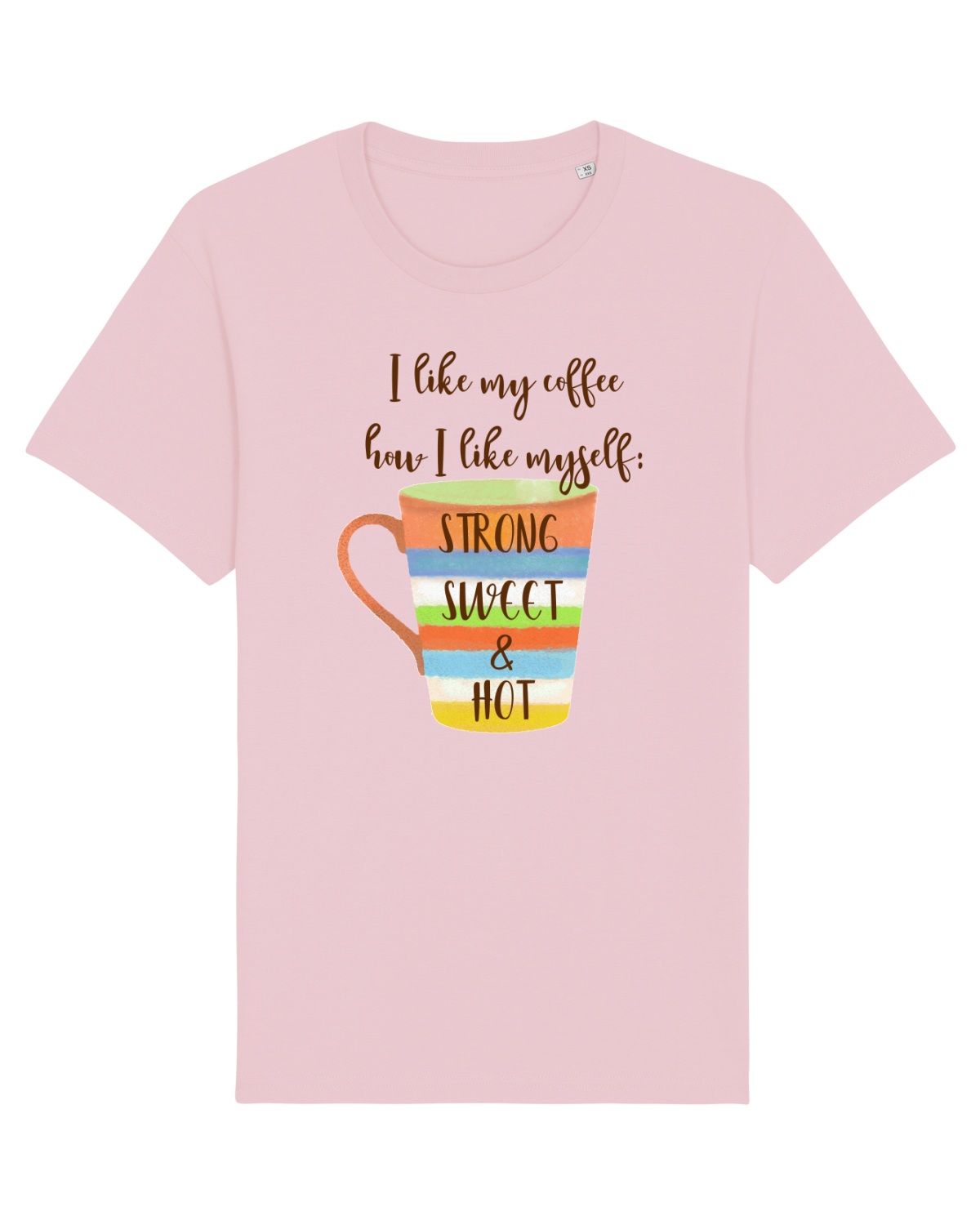 Tricou mânecă scurtă Unisex Rocker Cotton Pink