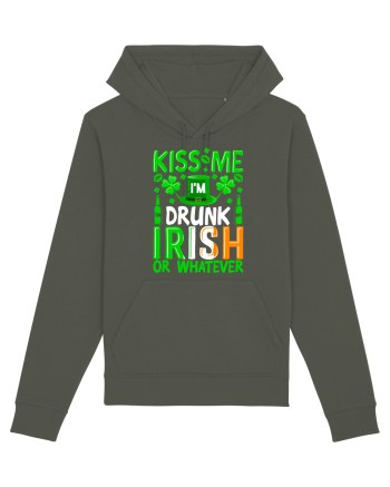 Kiss me I'm drunk irish or whatever Khaki