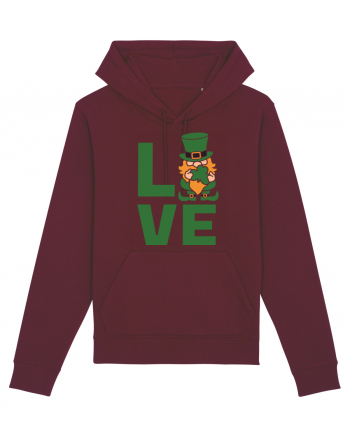 Love  Leprechaun Burgundy