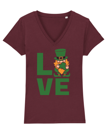 Love  Leprechaun Burgundy