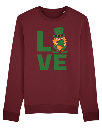 Love  Leprechaun Burgundy