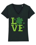 Love St. Paddy's Tricou mânecă scurtă guler V Damă Evoker