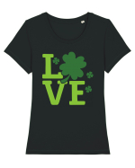 Love St. Paddy's Tricou mânecă scurtă guler larg fitted Damă Expresser