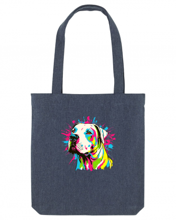 Dogo Argentino Pop Art Midnight Blue