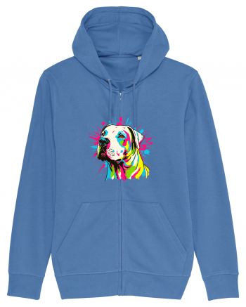 Dogo Argentino Pop Art Bright Blue