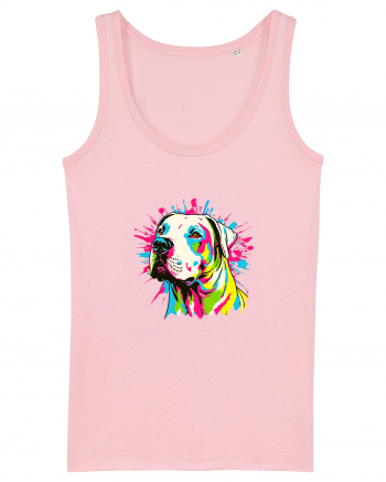 Dogo Argentino Pop Art Cotton Pink