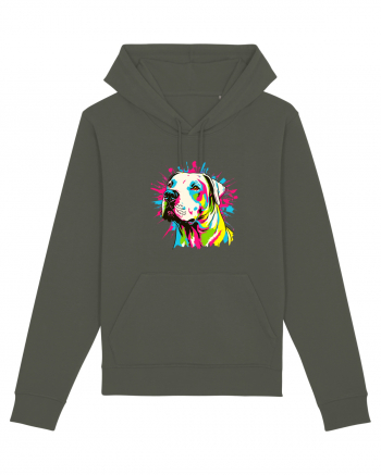 Dogo Argentino Pop Art Khaki