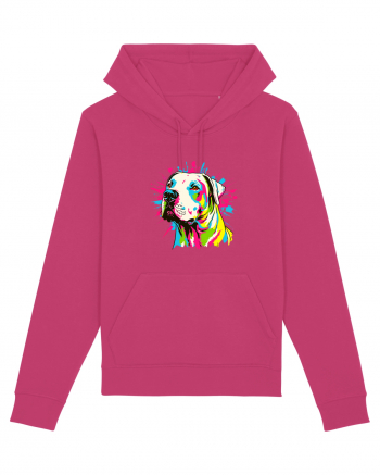 Dogo Argentino Pop Art Raspberry