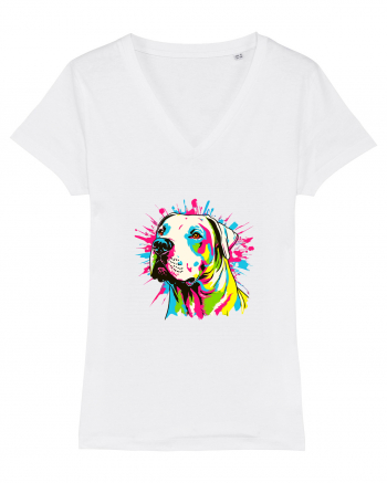 Dogo Argentino Pop Art White