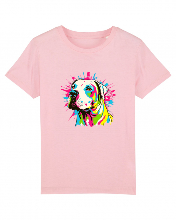 Dogo Argentino Pop Art Cotton Pink