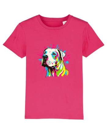 Dogo Argentino Pop Art Raspberry