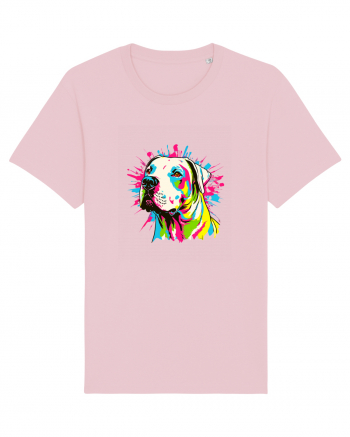 Dogo Argentino Pop Art Cotton Pink