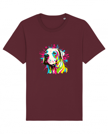 Dogo Argentino Pop Art Burgundy