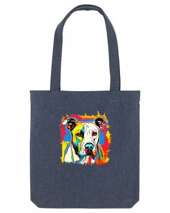 Dogo Argentino Pop Art Midnight Blue