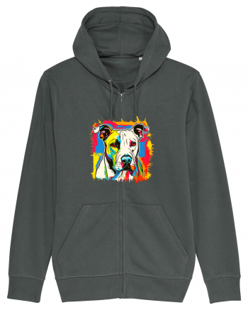 Dogo Argentino Pop Art Anthracite