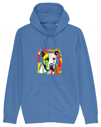 Dogo Argentino Pop Art Bright Blue