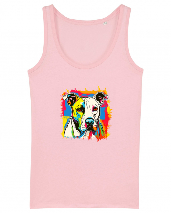 Dogo Argentino Pop Art Cotton Pink