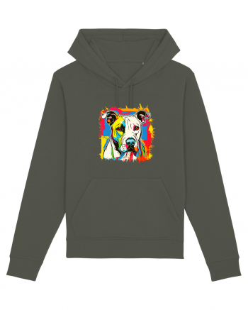 Dogo Argentino Pop Art Khaki