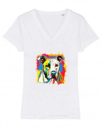 Dogo Argentino Pop Art White