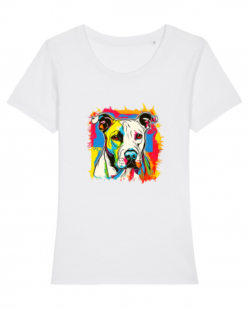 Dogo Argentino Pop Art White