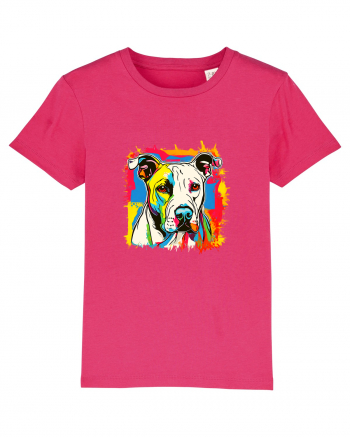 Dogo Argentino Pop Art Raspberry