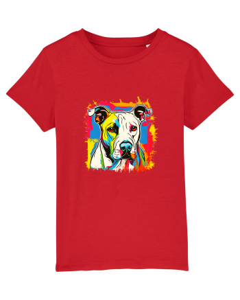 Dogo Argentino Pop Art Red