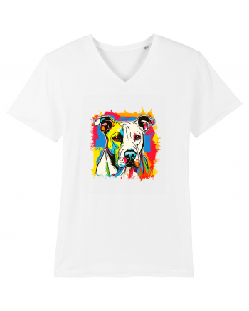 Dogo Argentino Pop Art White