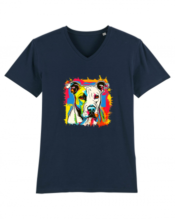 Dogo Argentino Pop Art French Navy