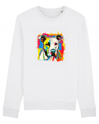 Dogo Argentino Pop Art White