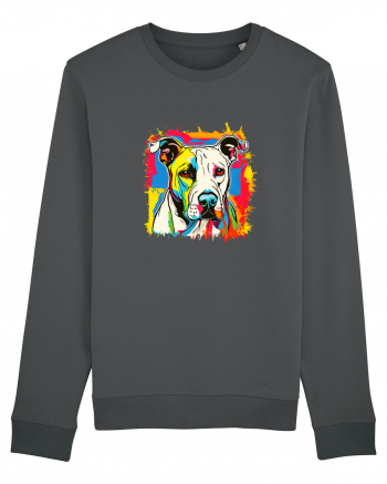 Dogo Argentino Pop Art Anthracite