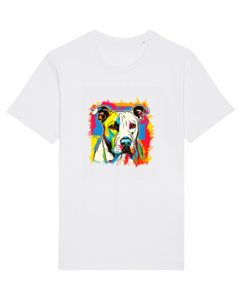 Dogo Argentino Pop Art White