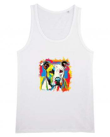 Dogo Argentino Pop Art White