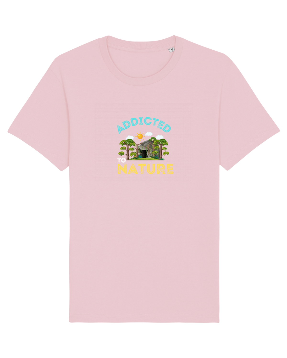 Tricou mânecă scurtă Unisex Rocker Cotton Pink
