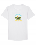 Addicted To Nature Tricou mânecă scurtă guler larg Bărbat Skater