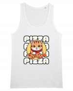 Cute kawaii cat eating pizza Maiou Bărbat Runs