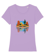 Nature And books Tricou mânecă scurtă guler larg fitted Damă Expresser