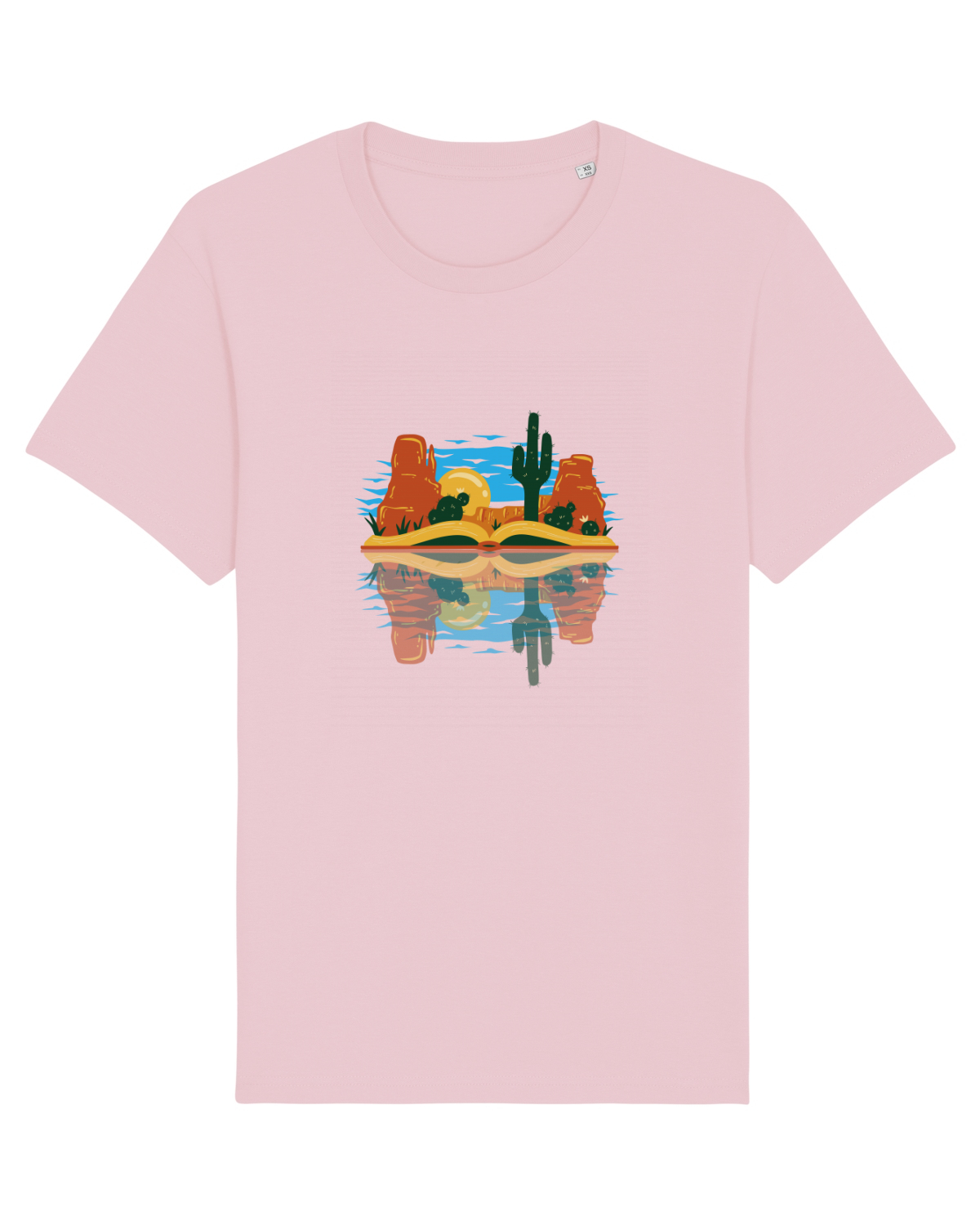 Tricou mânecă scurtă Unisex Rocker Cotton Pink