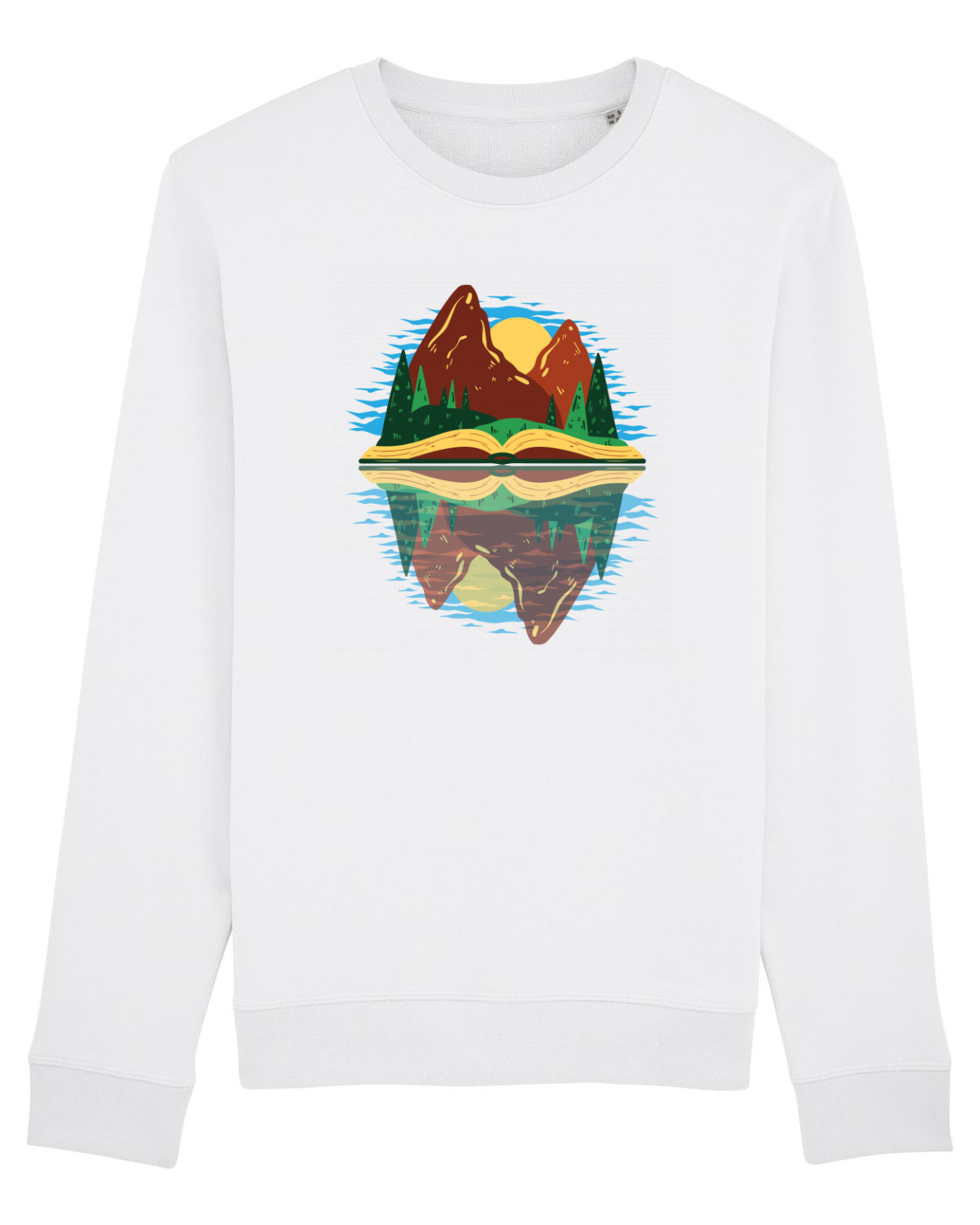 Bluză mânecă lungă Unisex Rise White