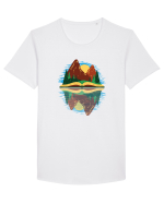 Nature And Books Tricou mânecă scurtă guler larg Bărbat Skater