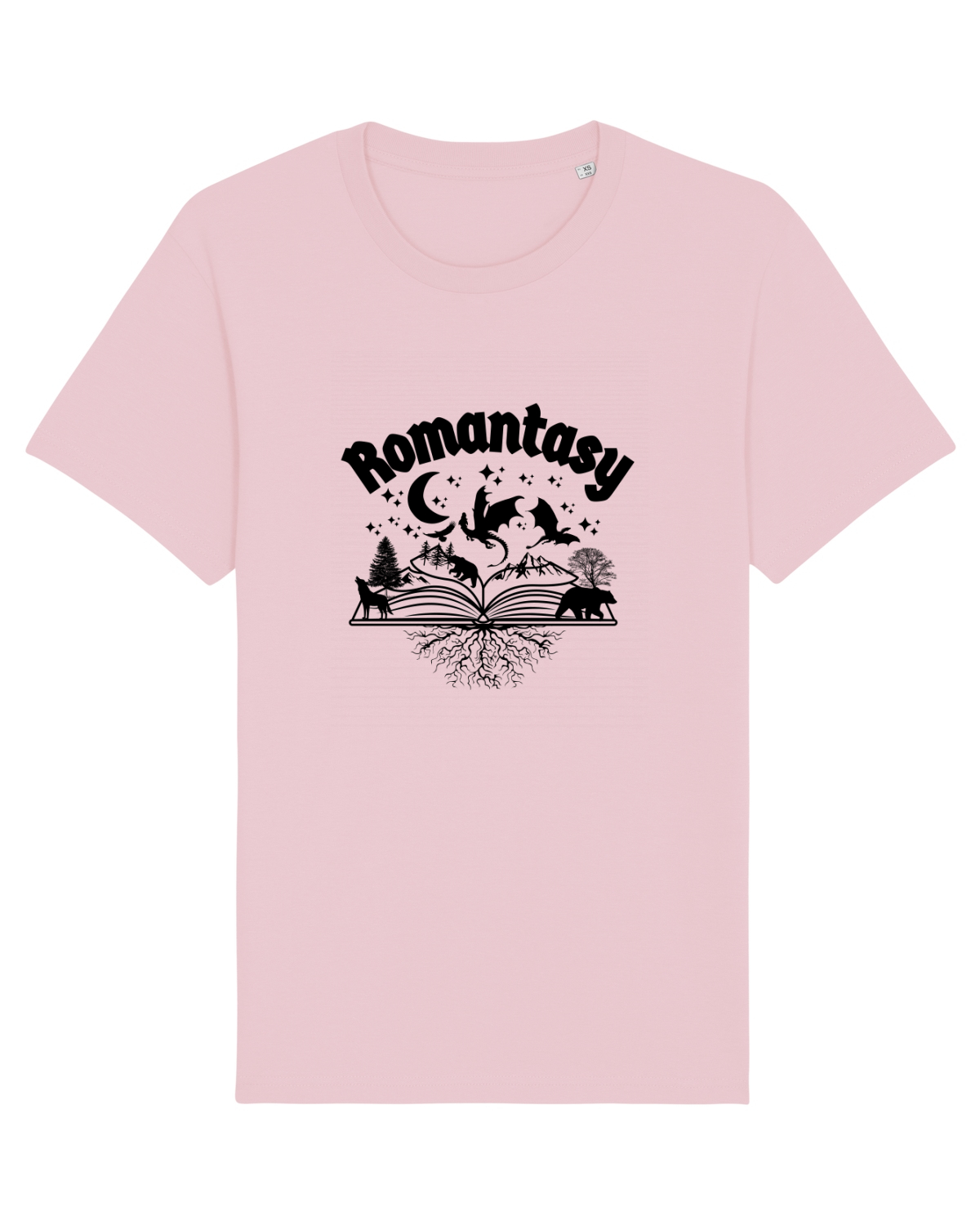 Tricou mânecă scurtă Unisex Rocker Cotton Pink